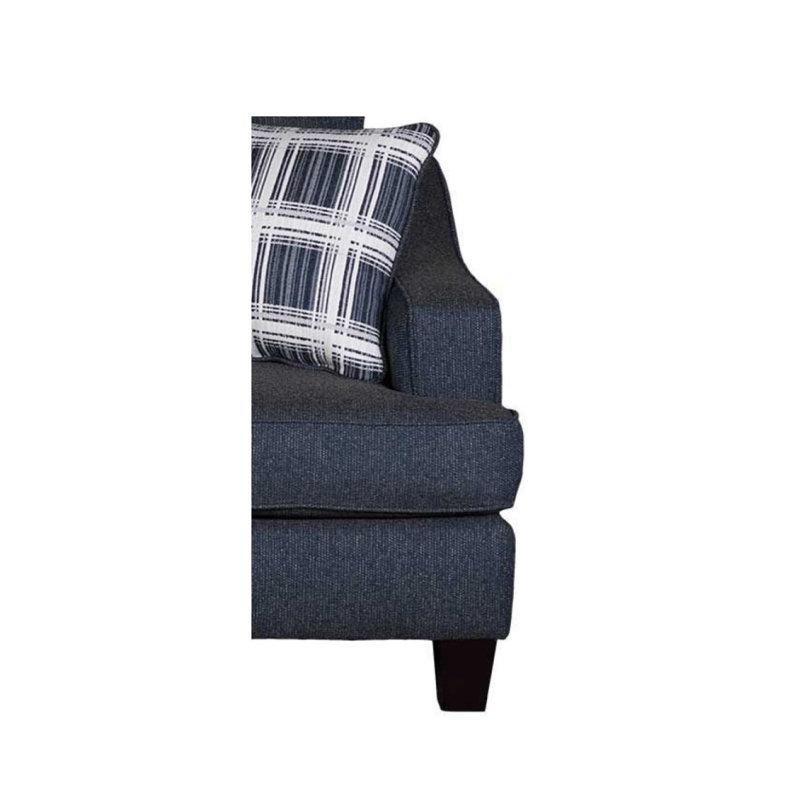 Lacivert Masif Ahşap Leke Tutmaz İkili Koltuk - 163 cm - 205558