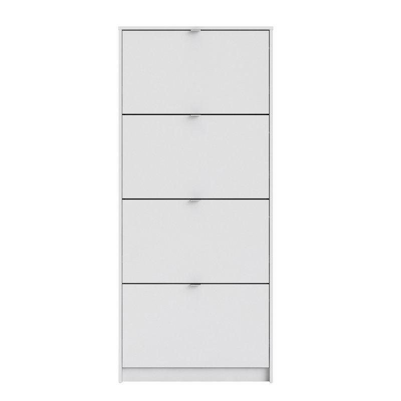 Manyetik Kapaklı Ahşap Düşer Kapak Ayakkabılık - 163x71x25 cm - 229756