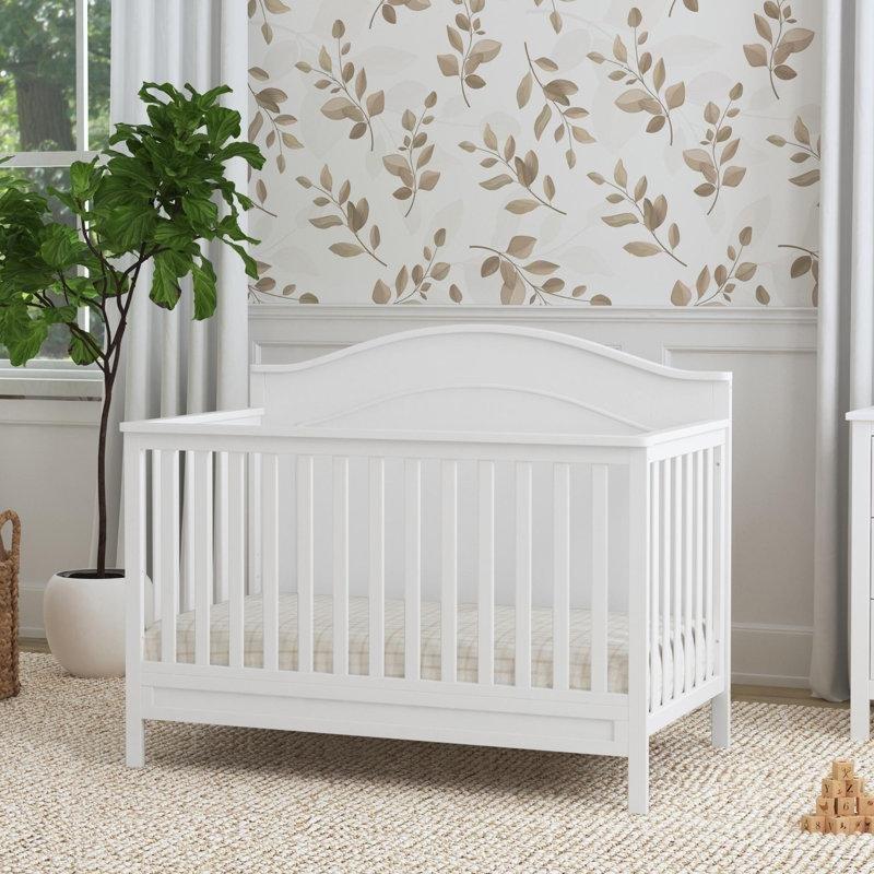 Masif Ahşap 4ü 1 Arada Dönüştürülebilir 3 Parça Bebek Odası Takımı - 181193
