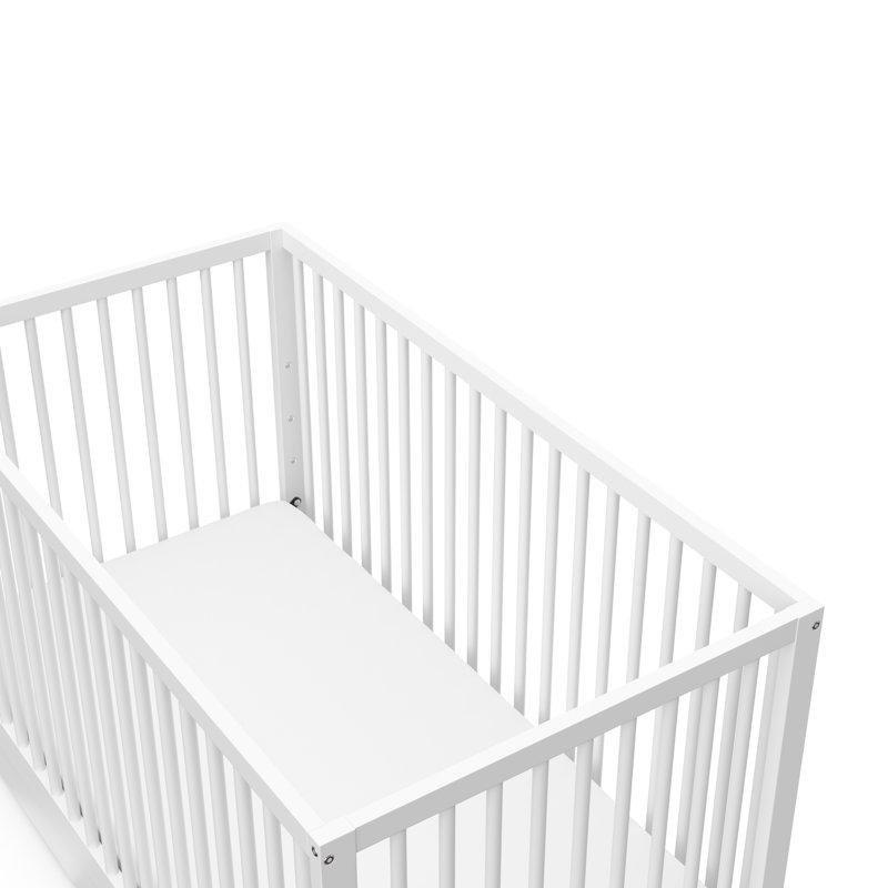 Masif Ahşap 5i 1 Arada Büyüyen Çekmeceli Alt Değiştirme Üniteli Bebek Odası Takımı - 137x75 cm - 180851