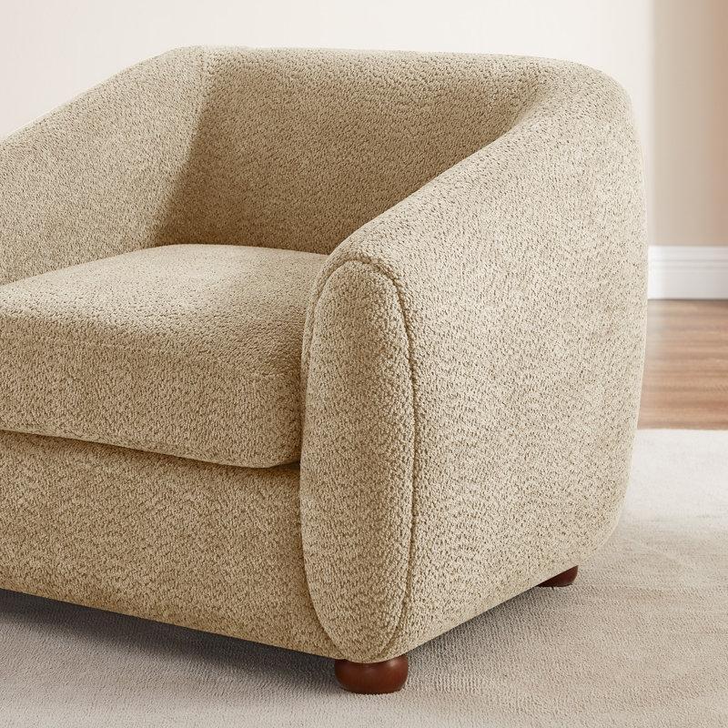 Masif Ahşap Fıçı Tasarım 2li Set Tekli Koltuk - 203856