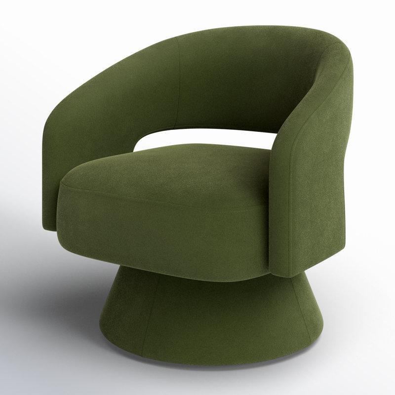 Masif Ahşap İskeletli 360 Derece Döner Varil Tipi Tekli Koltuk - 203700