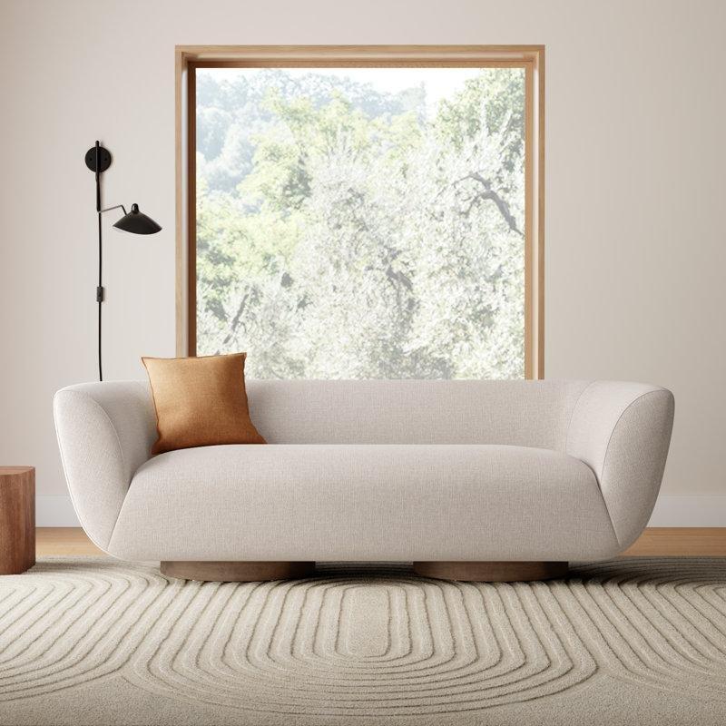 Masif Ahşap İskeletli Dışa Açık Kollu Koltuk - 221 cm - 196986