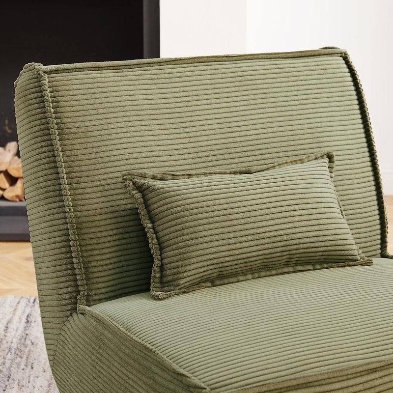 Masif Ahşap Kaideli Şönil Kumaş Modüler 3 Parçalı Koltuk 3 Kırlentli - 229 cm - 195471