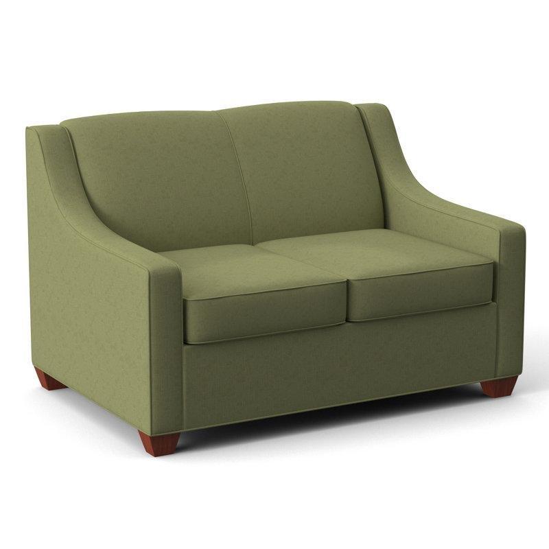 Masif Ahşap Kare Kollu Çift Taraflı Minderli İkili Koltuk - 133 cm - 205702