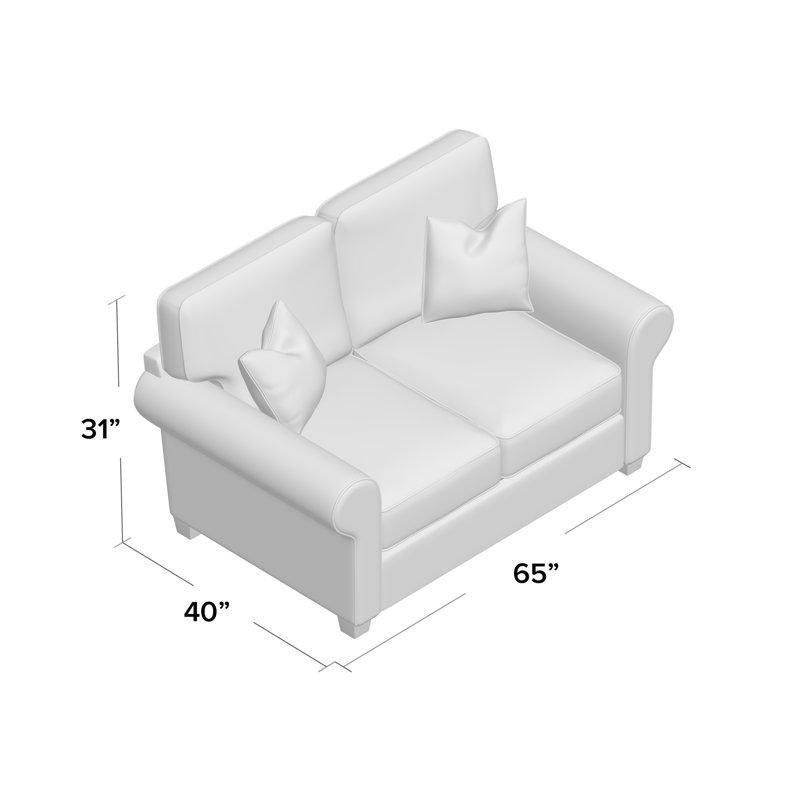 Masif Ahşap Kuş Tüyü Dolgulu İkili Koltuk - 166x102x79 cm - 205439