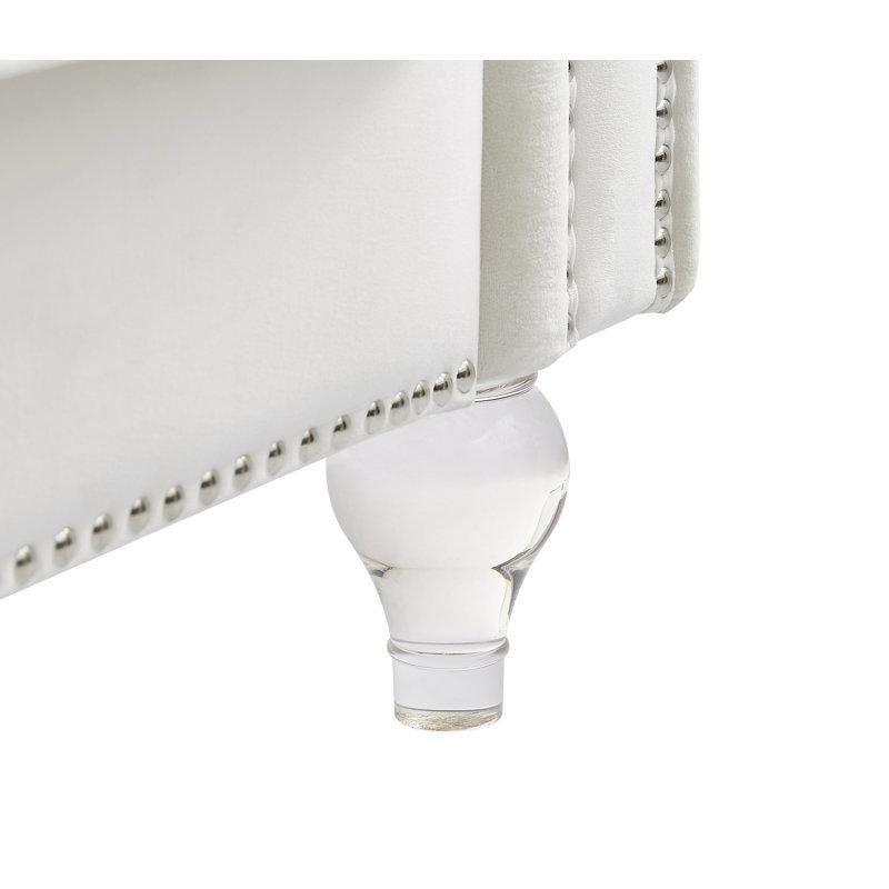 Masif Ahşap Polyester Kapitoneli İkili Koltuk - 153 cm - 207155