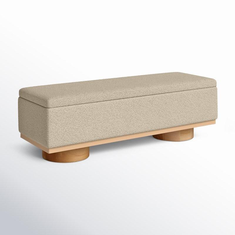 Masif Ahşap Sandıklı Döşemeli Bench - 155 cm - 164680