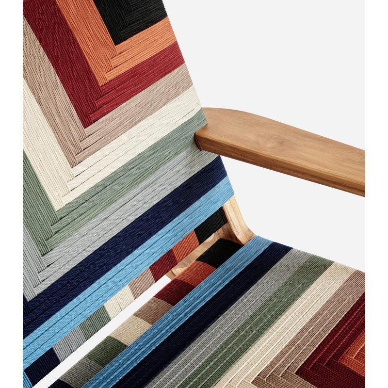 Masif Ahşap ve Hasır Düz Kollu Sallanan Sandalye - 89x84x79 cm - 218141