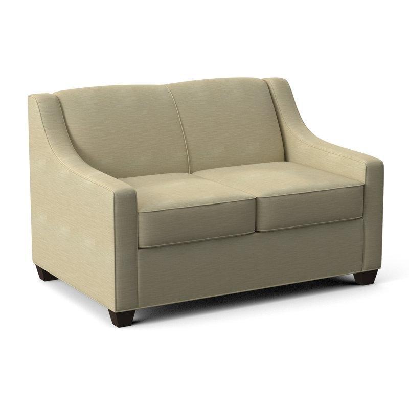 Masif Ahşap Yatak Olabilen Çift Taraflı Minderli İkili Koltuk - 133 cm - 205650