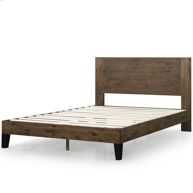 Masif Çam Yatak Başlıklı Platform Bohem Karyola - 153x206 cm - 181709