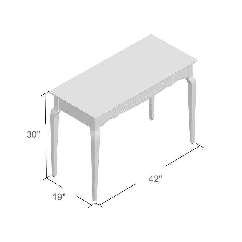 Masif Kauçuk Ağacı ve MDF Çekmeceli Vintage Çalışma Masası - 107 cm - 234770