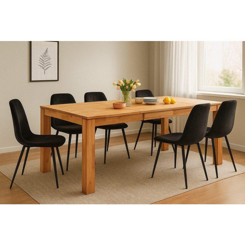 Masif Kayın Ağacı Büyüyebilen Bohem Yemek Masası - 180-260x90 cm - 236846