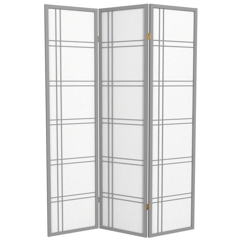 Masif Ladin Ahşap ve Pirinç Kağıdı Katlanır Japon Tarzı Paravan - 178 cm - 184885