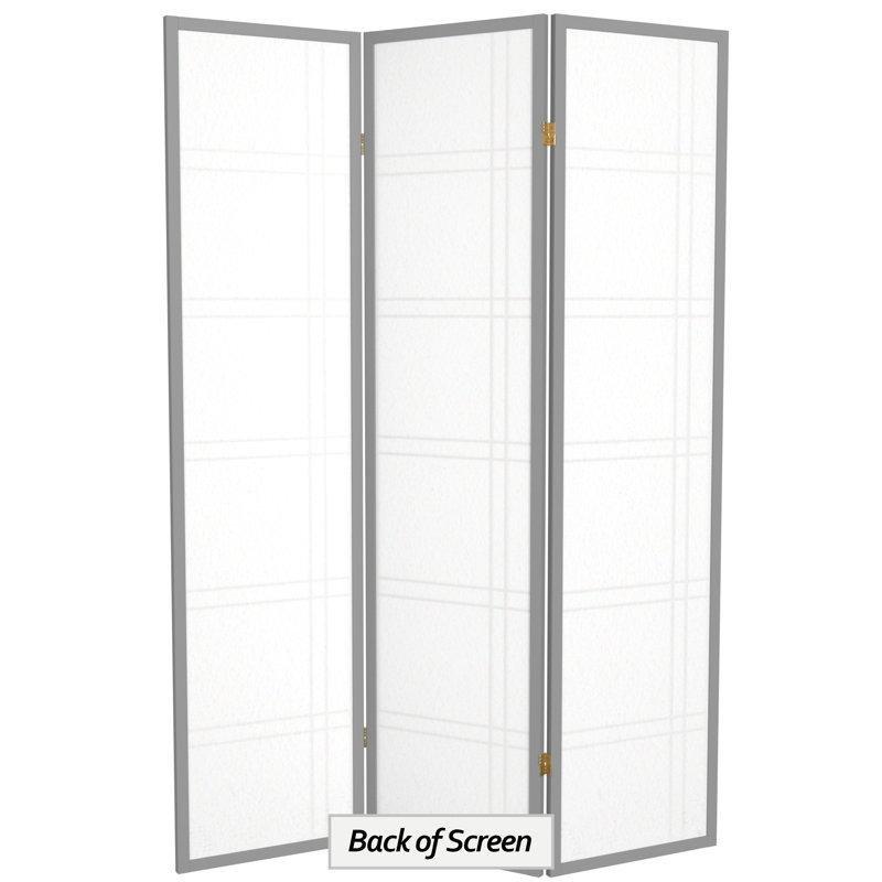 Masif Ladin Ahşap ve Pirinç Kağıdı Katlanır Japon Tarzı Paravan - 178 cm - 184885