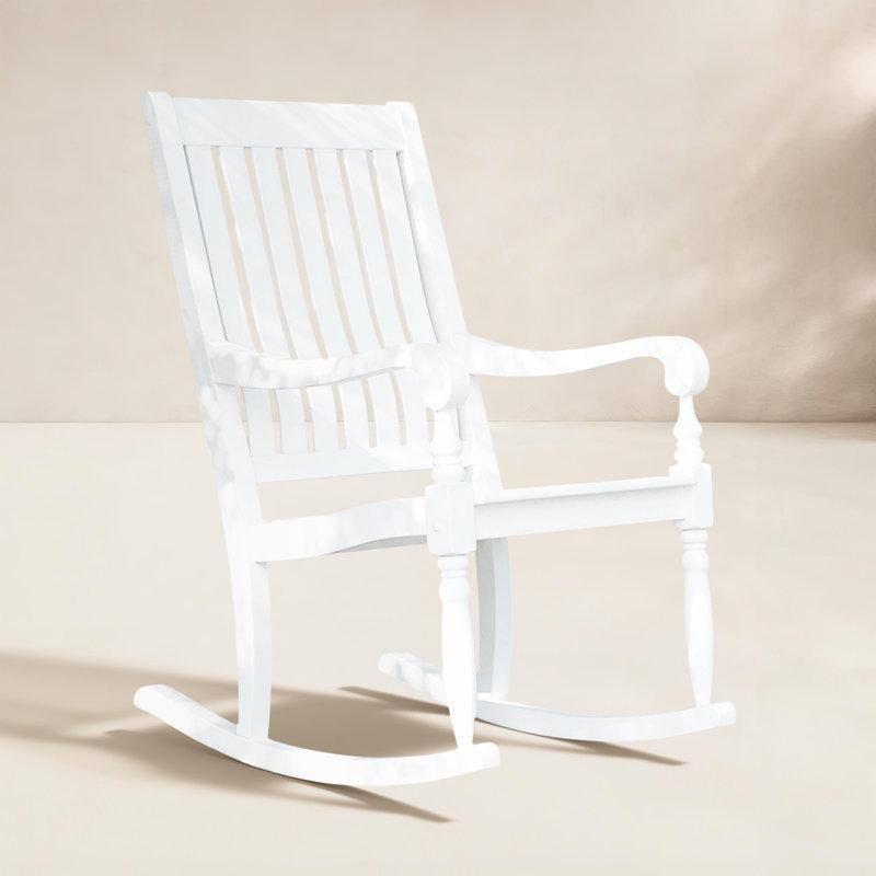 Masif Maun Ağacı Ergonomik Dış Mekan Sallanan Sandalye - 62x82x112 cm - 218658
