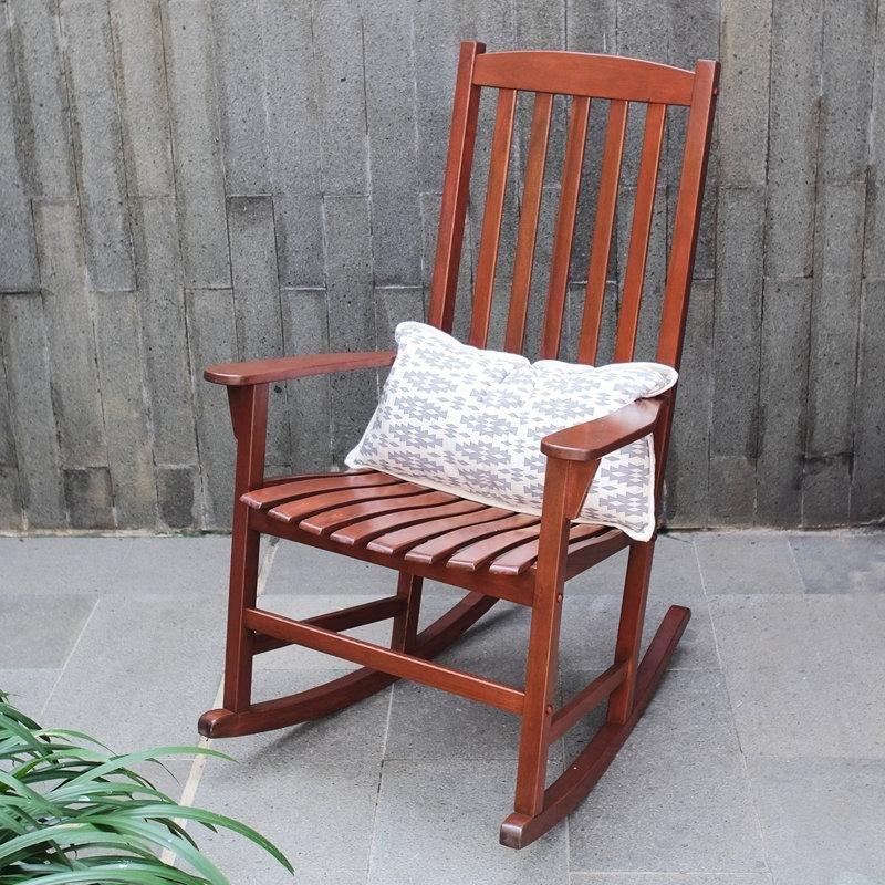 Masif Maun Ahşap Dış Mekan Sallanan Sandalye - 114 cm - 218768