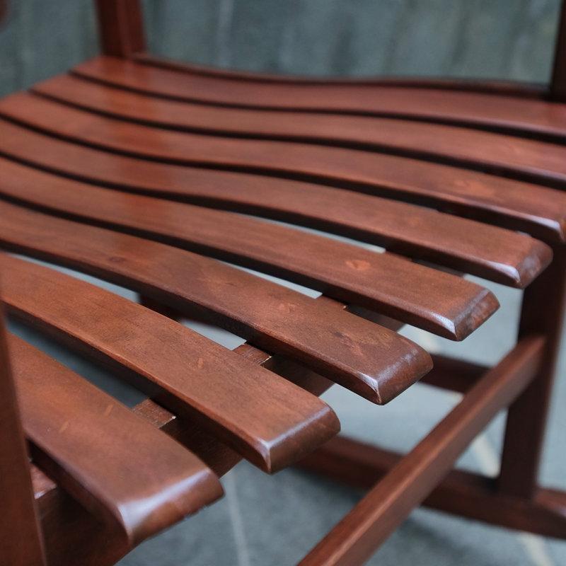Masif Maun Ahşap Dış Mekan Sallanan Sandalye - 114 cm - 218768