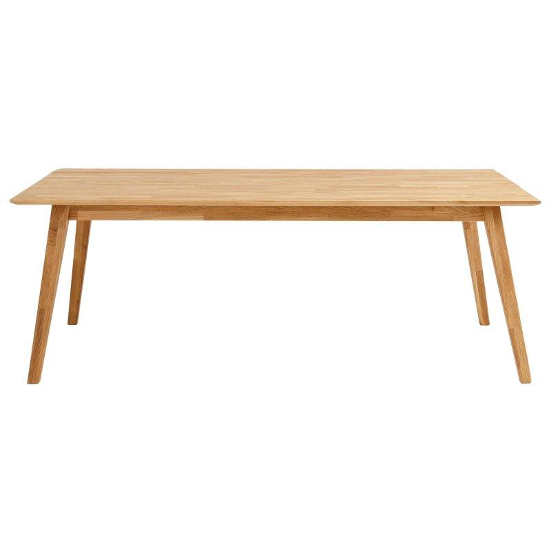 Masif Meşe Dikdörtgen Bohem Yemek Masası - 150x90 cm - 235566