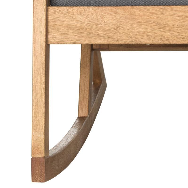 Masif Okaliptüs Ahşap Minderli Dış Mekan Sallanan Sandalye - 66 cm - 218596