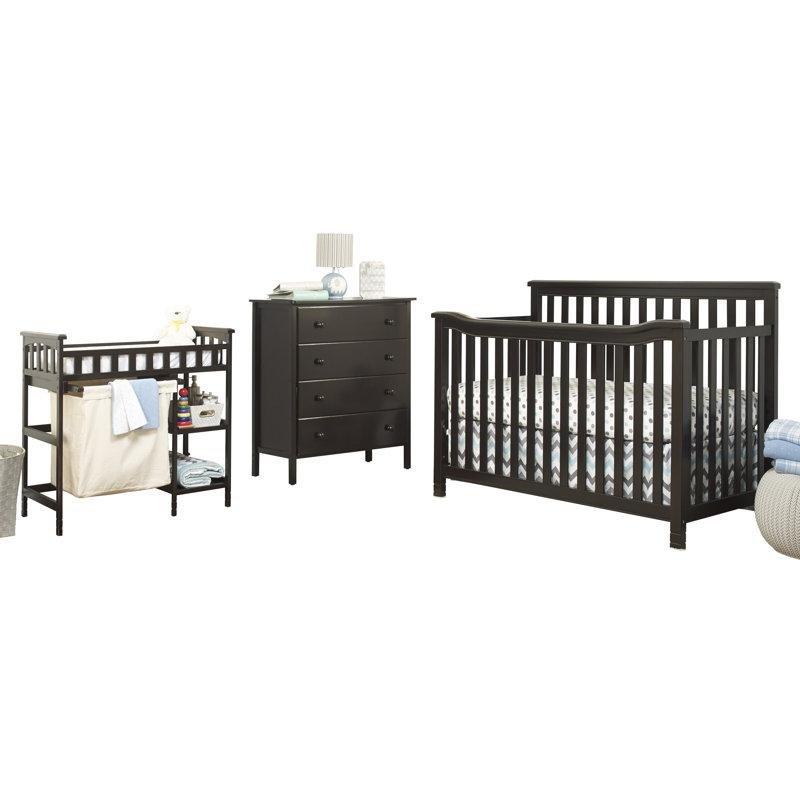 Masif ve MDF Ahşap Dönüştürülebilir 3 Parça Bebek Odası Takımı - 181257