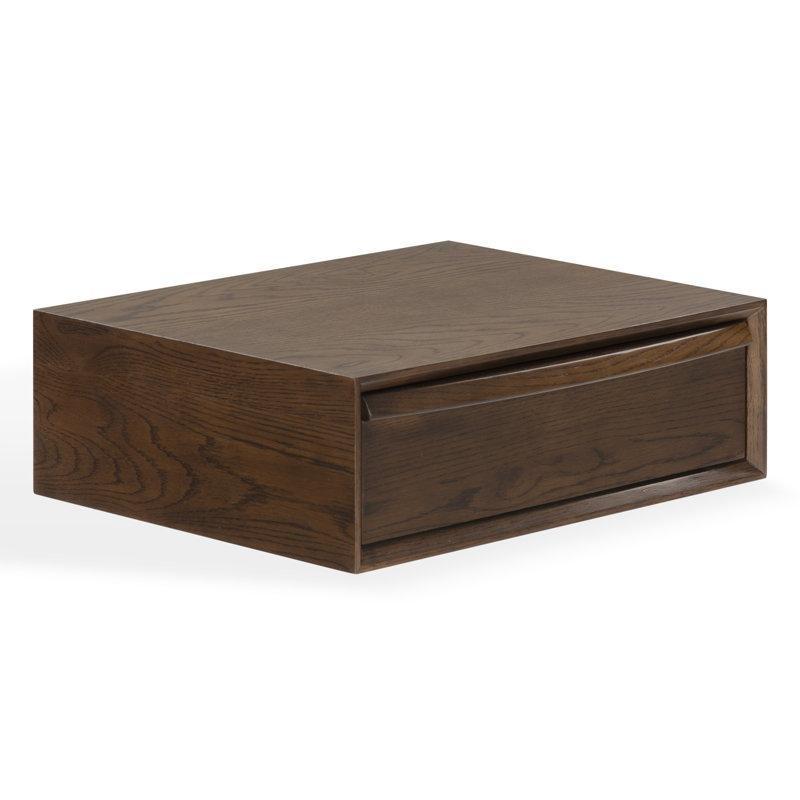 Masif ve MDF Tek Çekmeceli Duvara Monte Komodin - 52x39x17 cm - 224476