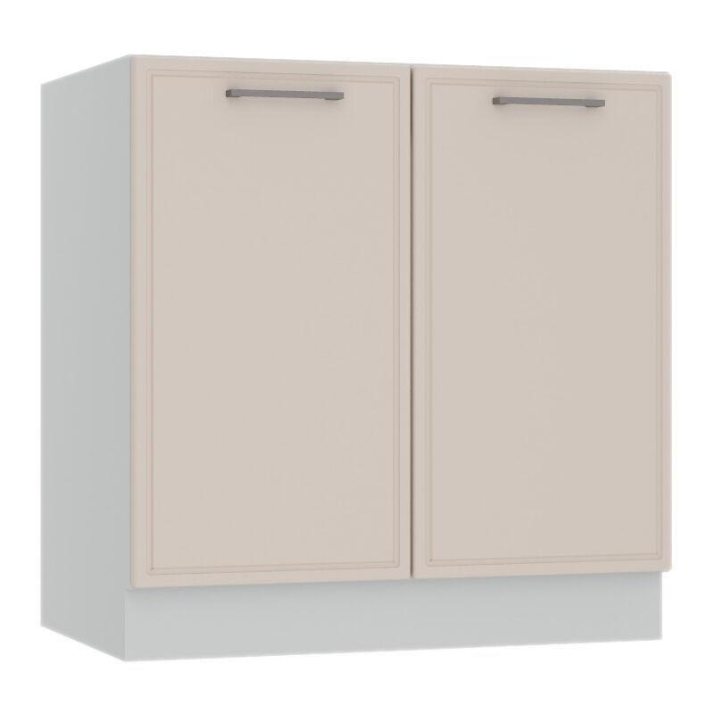 Mat Bej Suntalam Metal Kulplu Tezgahlı 8 Parça Modüler Mutfak Seti - 240 cm - 185935