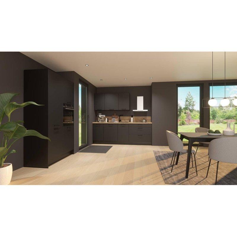 Mat Siyah Siemens Ankastreli Sol Yönlü Mutfak Modeli - 185084