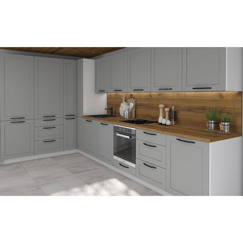 Mat Toz Gri MDF L Tipi 13 Parça Mutfak Modeli - 213x393 cm - 184955