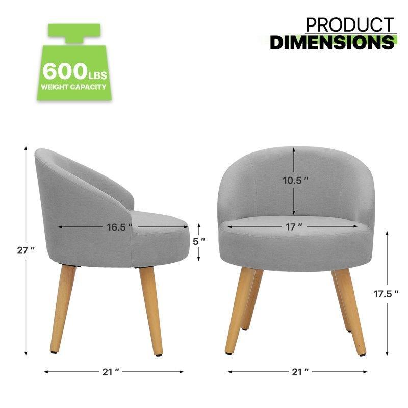 Mavi Polyester Döşemeli Huş Ağacı Sırtlıklı Makyaj Masası Pufu - 233031