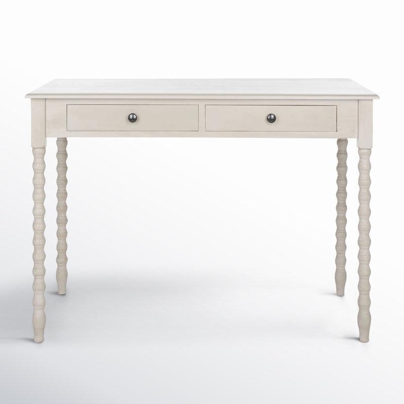 MDF 2 Çekmeceli Tornalı Ayaklı Vintage Çalışma Masası - 107 cm - 234356