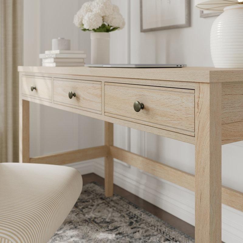 MDF 3 Çekmeceli Konik Ayaklı Vintage Çalışma Masası - 121x56 cm - 234876