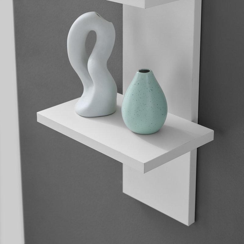 MDF 4 Katlı Sütun Tasarım Duvar Rafı - 101x23x17 cm - 180210