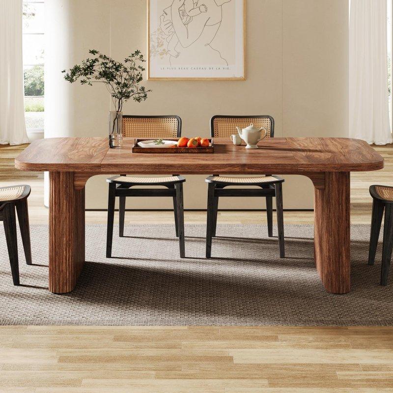 MDF Çift Kaideli Ayaklı Bohem Yemek Masası - 158x78 cm - 237397