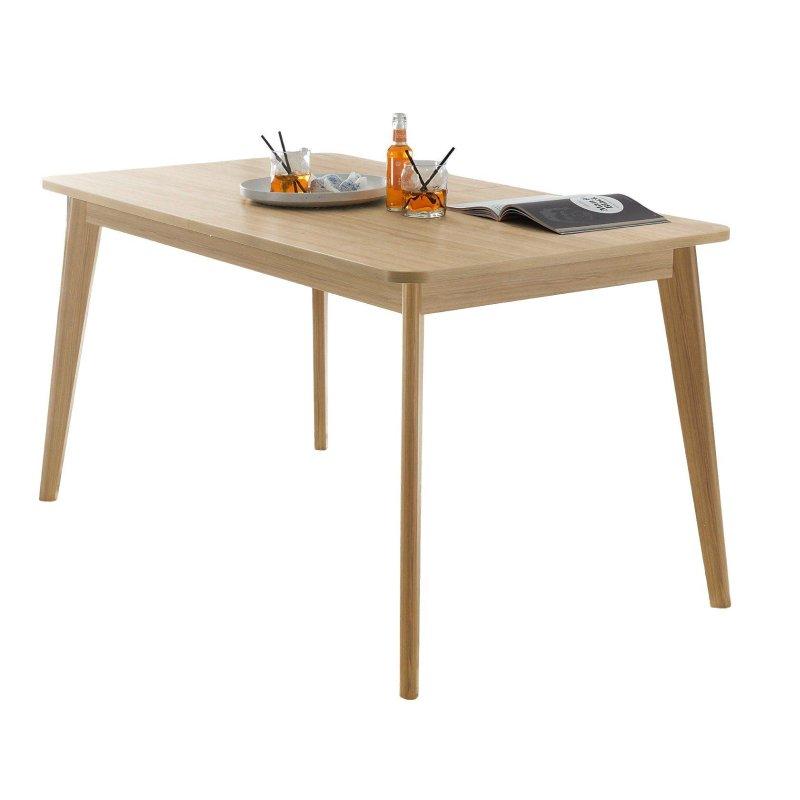 Meşe Ahşap Büyüyebilen İskandinav Bohem Yemek Masası - 140-180 cm - 235584