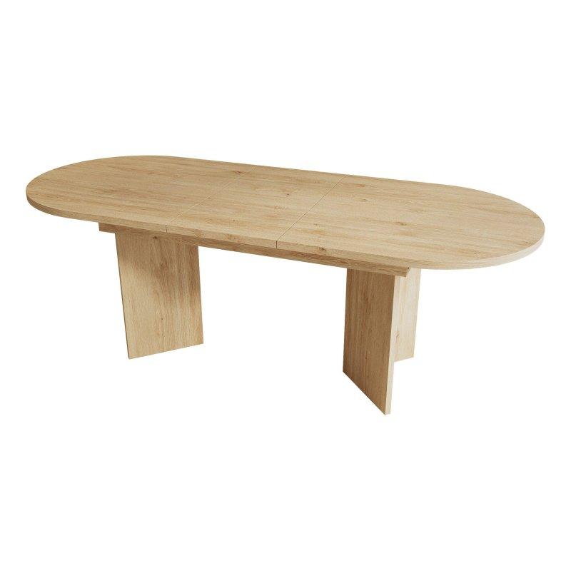 Meşe MDF Açılabilir Bohem Yemek Masası - 140-180x90 cm - 236741