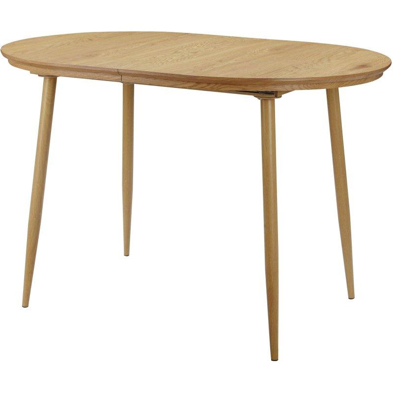 Meşe Rengi MDF Metal Açılabilir Bohem Yemek Masası - 120x80 cm - 236150