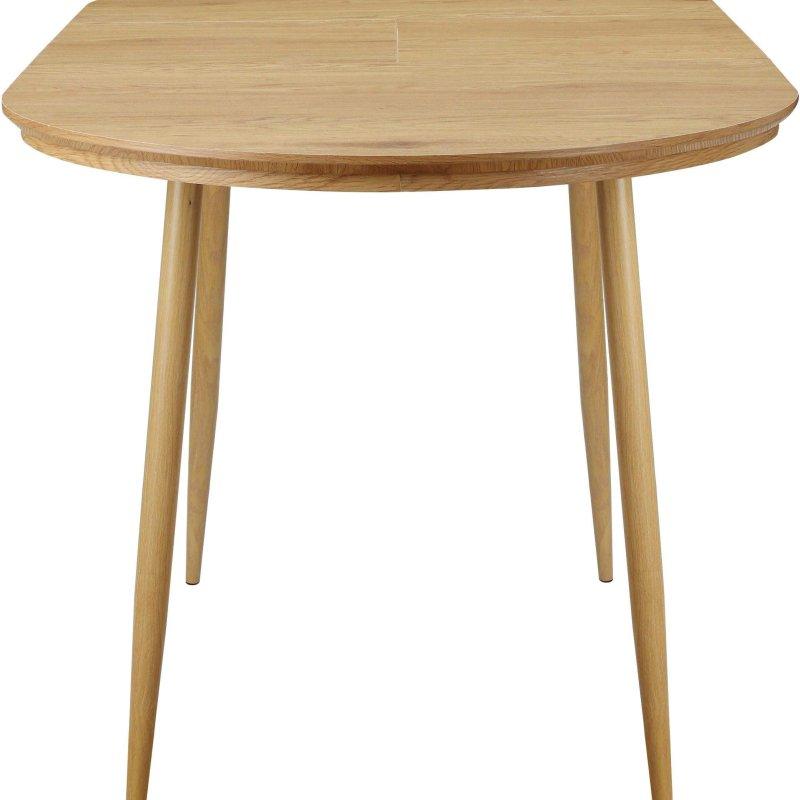 Meşe Rengi MDF Metal Açılabilir Bohem Yemek Masası - 120x80 cm - 236150