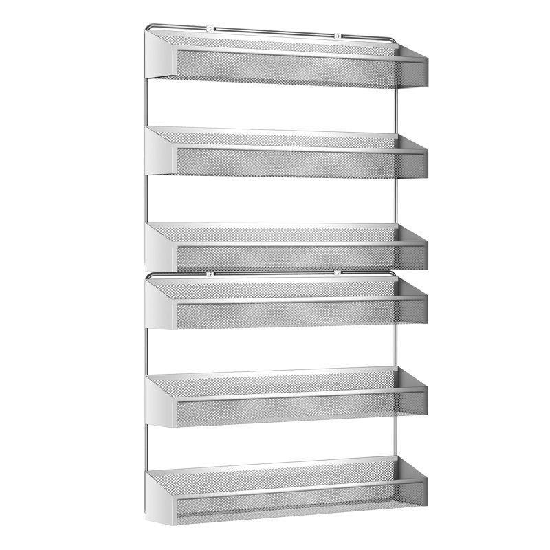Metal 3 Katlı Duvara Monte Edilebilir Baharatlık Mutfak Rafı - 163771