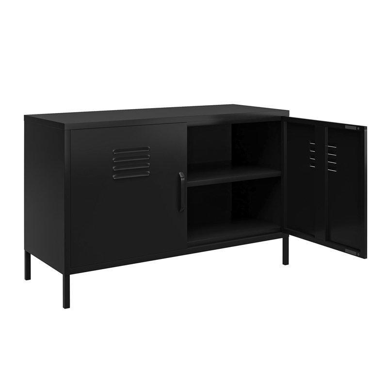Metal Çift Kapaklı Ayarlanabilir Raflı Ayakkabılık - 100x40 cm - 229593