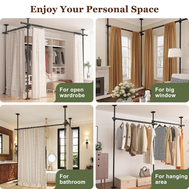 Metal Delme Gerektirmeyen Ayarlanabilir Gergi Sistemli Paravan - 184691