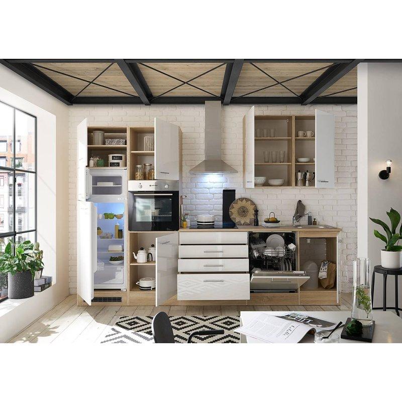 Metal Kulplu Ankastre Cihazlı Mutfak Modeli - 310 cm - 185198