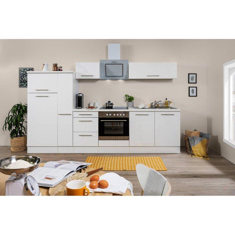 Metal Kulplu Soft-Close Ankastre Cihazlı Mutfak Modeli - 300 cm - 185489
