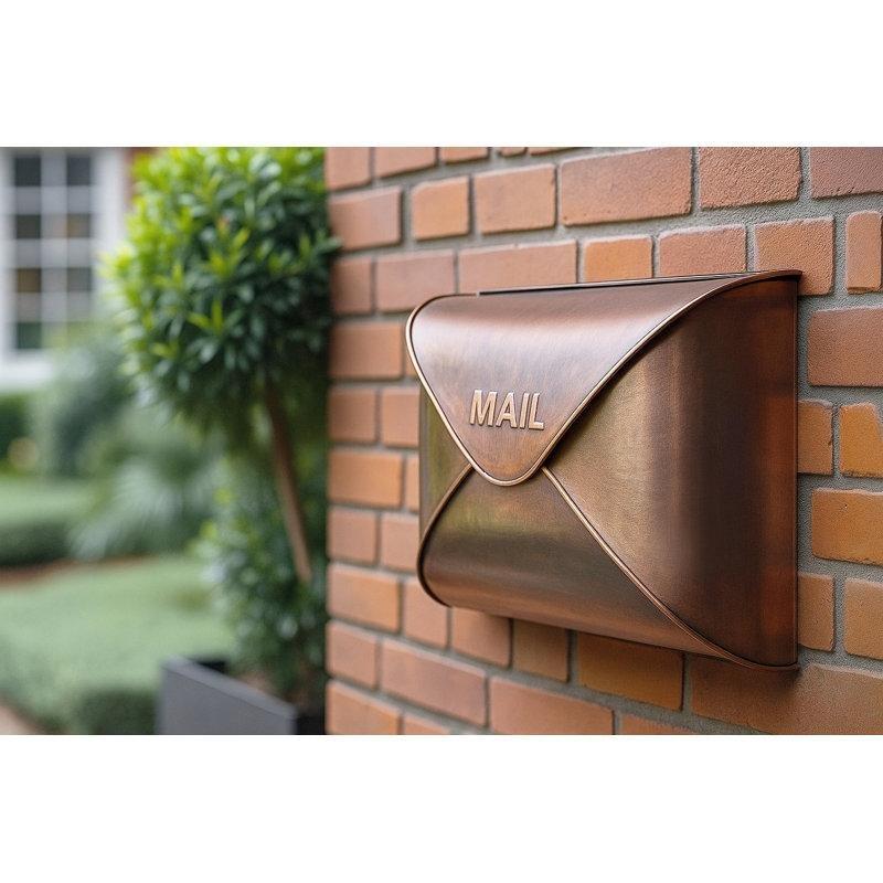 Metal Yağmur Korumalı Duvara Monte Posta Kutusu - 32x13x26 cm - 165952