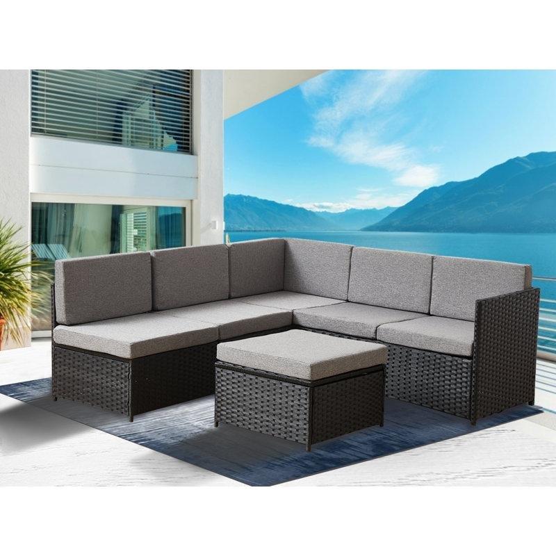Minderli Rattan 6 Kişilik Modüler Bahçe Takımı - 211613