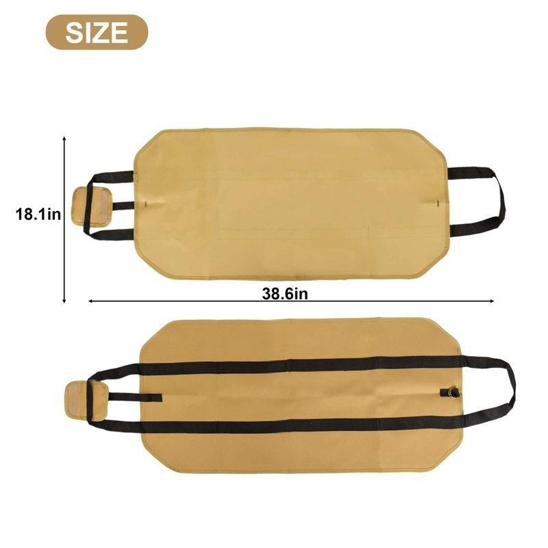 Mumlu Oxford Kumaş Kulplu Odun Taşıma Çantası Şömine Odunluk - 99x46 cm - 188603