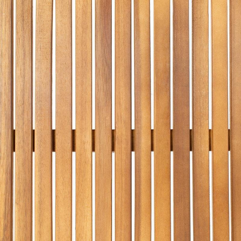 Naturel Akasya Ağacı Mavi Minderli 4 Kişilik Bahçe Takımı - 210558