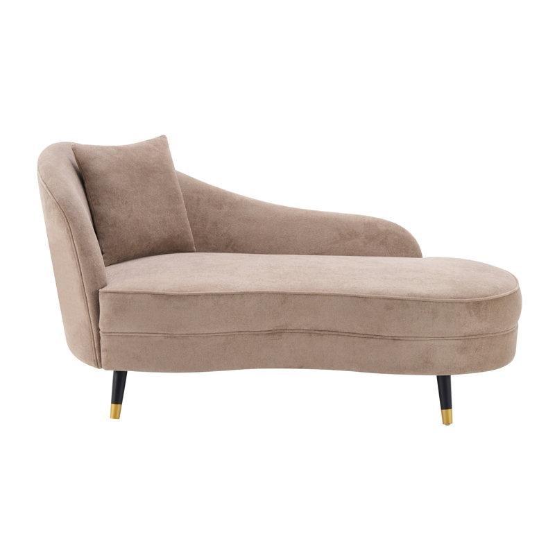 Nomad Kadife Kıvrımlı Bel Yastıklı Masif Ahşap Josephine Koltuk - 82x156 cm - 190574