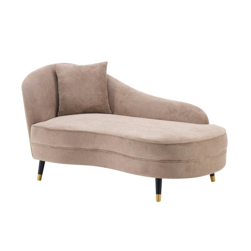 Nomad Kadife Kıvrımlı Bel Yastıklı Masif Ahşap Josephine Koltuk - 82x156 cm - 190574