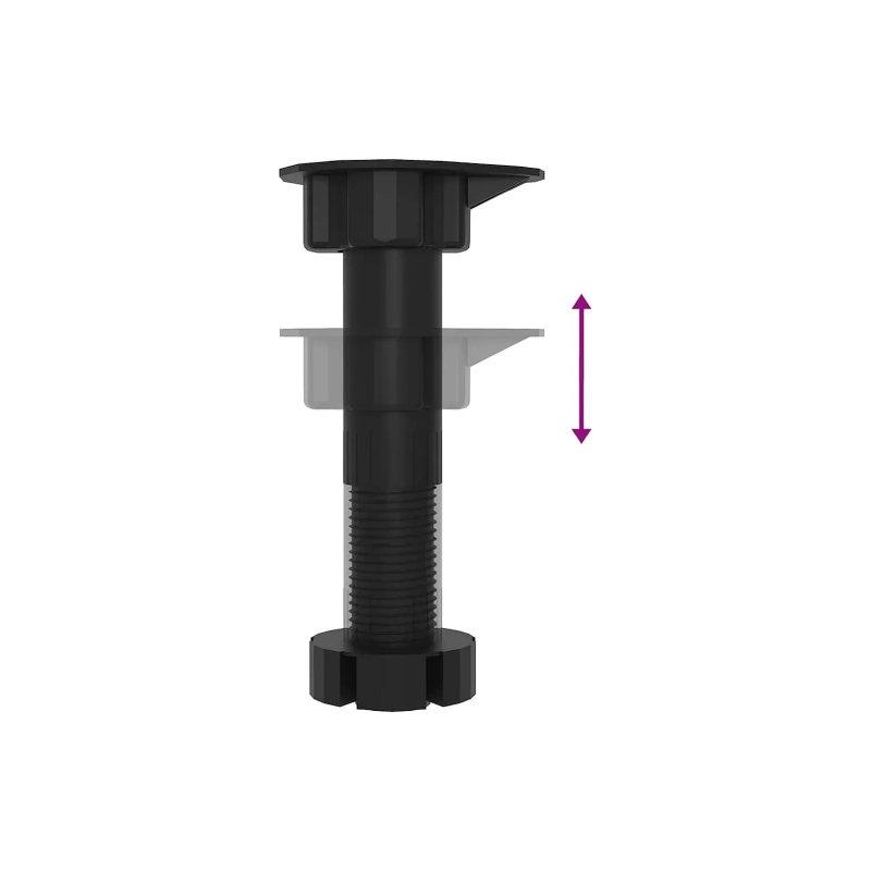 Parlak Beyaz Cam Kapaklı Ahşap 4 Parça Mutfak Dolabı Seti - 186655